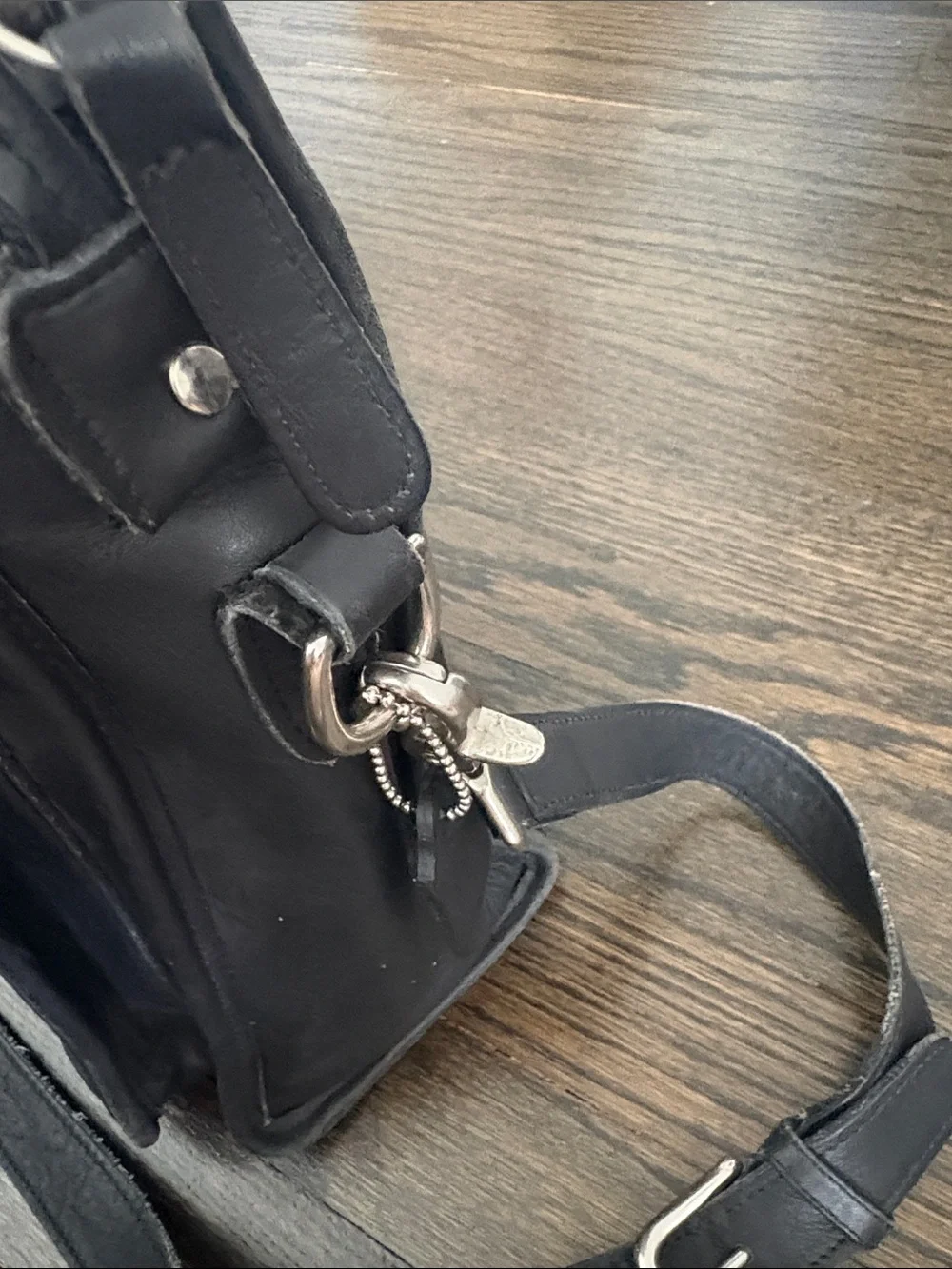 Vintage COACH Black Leather Men's Briefcase Briefcase Bag- Model 5283